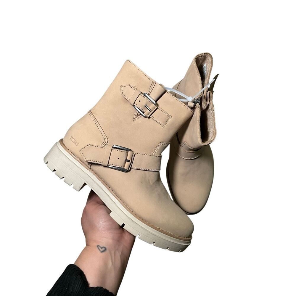 TOMS | Ionie Moto Buckle Lug Sole Boots